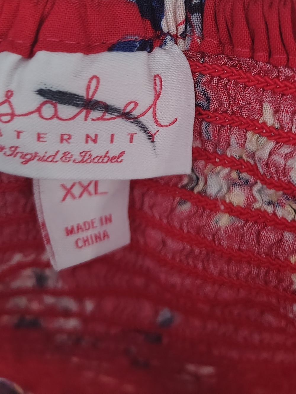 Red Floral Button-Front Sundress - Picture 3 of 3